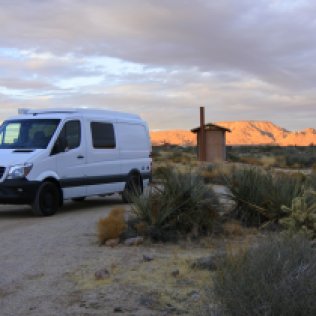 Homie-in-the-wall campground, Mojave